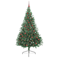 Albero di Natale artificiale con luci integrate Verde 210 cm 3397024