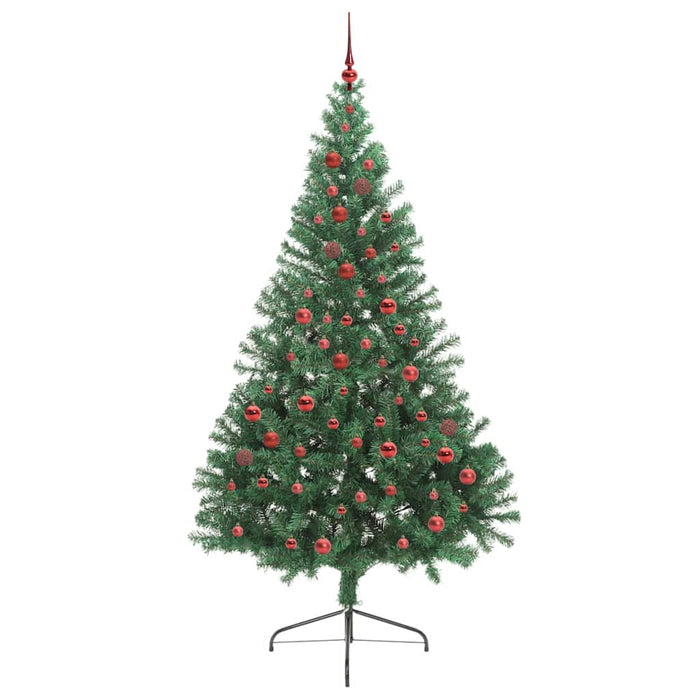 Albero di Natale artificiale con luci integrate Verde 210 cm 3397024