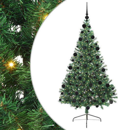 Albero di Natale artificiale con luci integrate Verde 210 cm 3397025
