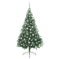 Albero di Natale artificiale con luci integrate Verde 210 cm 3397026