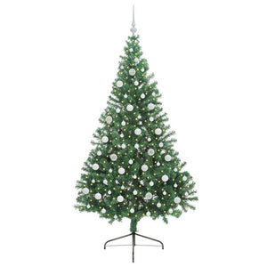 Albero di Natale Artificiale-Albero Natalizio con luci integrate Verde 210 cm 136090