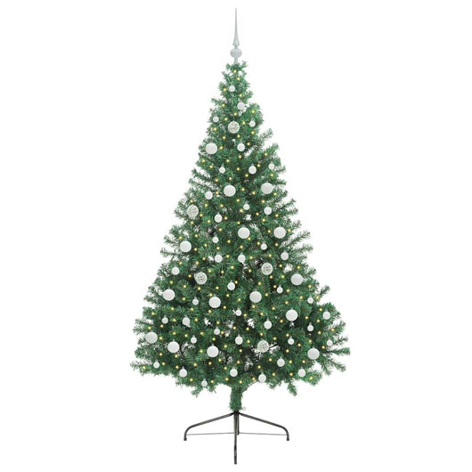 Albero di Natale Artificiale-Albero Natalizio con luci integrate Verde 210 cm 136090