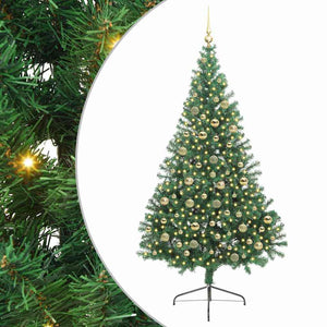 Albero di Natale artificiale con luci integrate Verde 210 cm 3397028
