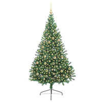 Albero di Natale artificiale con luci integrate Verde 210 cm 3397028
