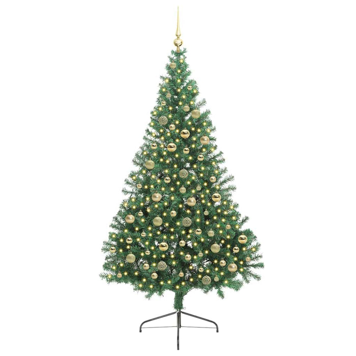 Albero di Natale artificiale con luci integrate Verde 210 cm 3397028