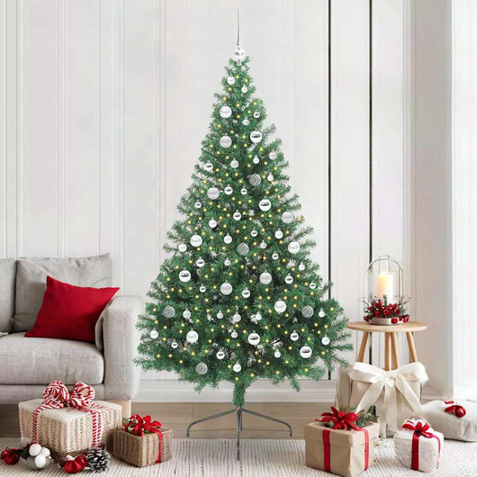 Albero di Natale artificiale con luci integrate Verde 210 cm 3397029