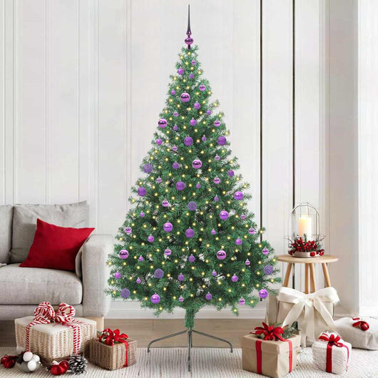 Albero di Natale artificiale con luci integrate Verde 210 cm 3397030
