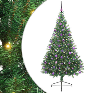 Albero di Natale artificiale con luci integrate Verde 210 cm 3397030