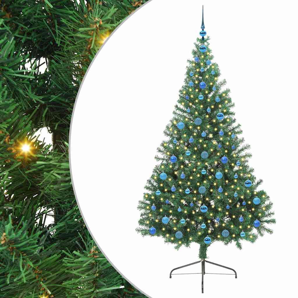 Albero di Natale artificiale con luci integrate Verde 210 cm 3397031