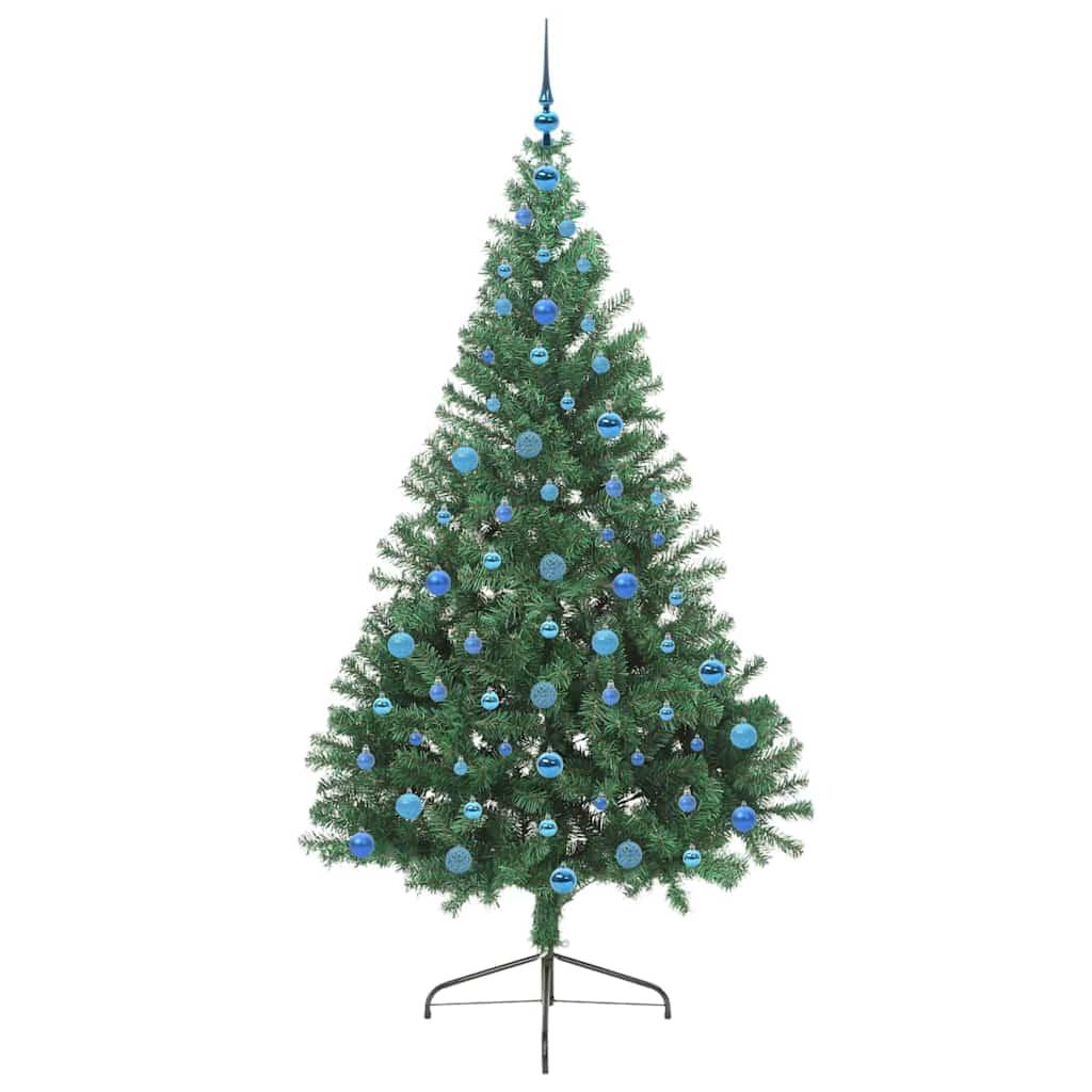 Albero di Natale artificiale con luci integrate Verde 210 cm 3397031
