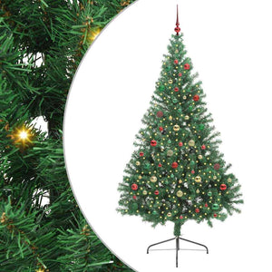 Albero di Natale artificiale con luci integrate Verde 210 cm 3397032
