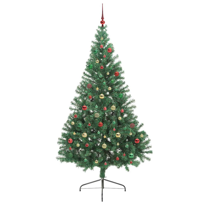 Albero di Natale artificiale con luci integrate Verde 210 cm 3397032