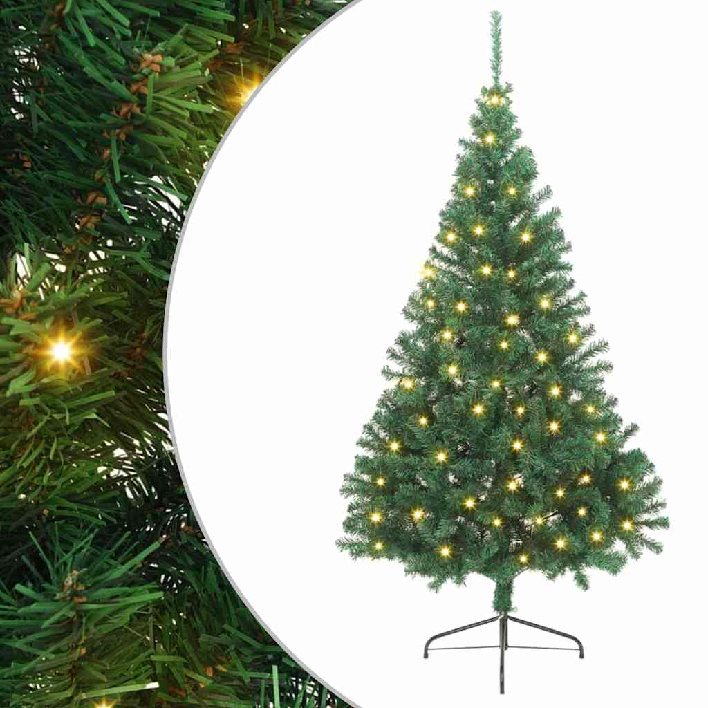 Albero di Natale artificiale con luci integrate Verde 240 cm 3397033