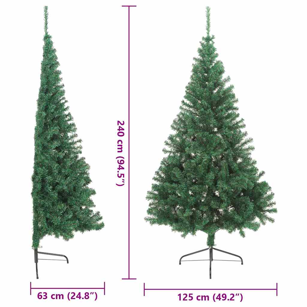 Albero di Natale artificiale con luci integrate Verde 240 cm 3397033