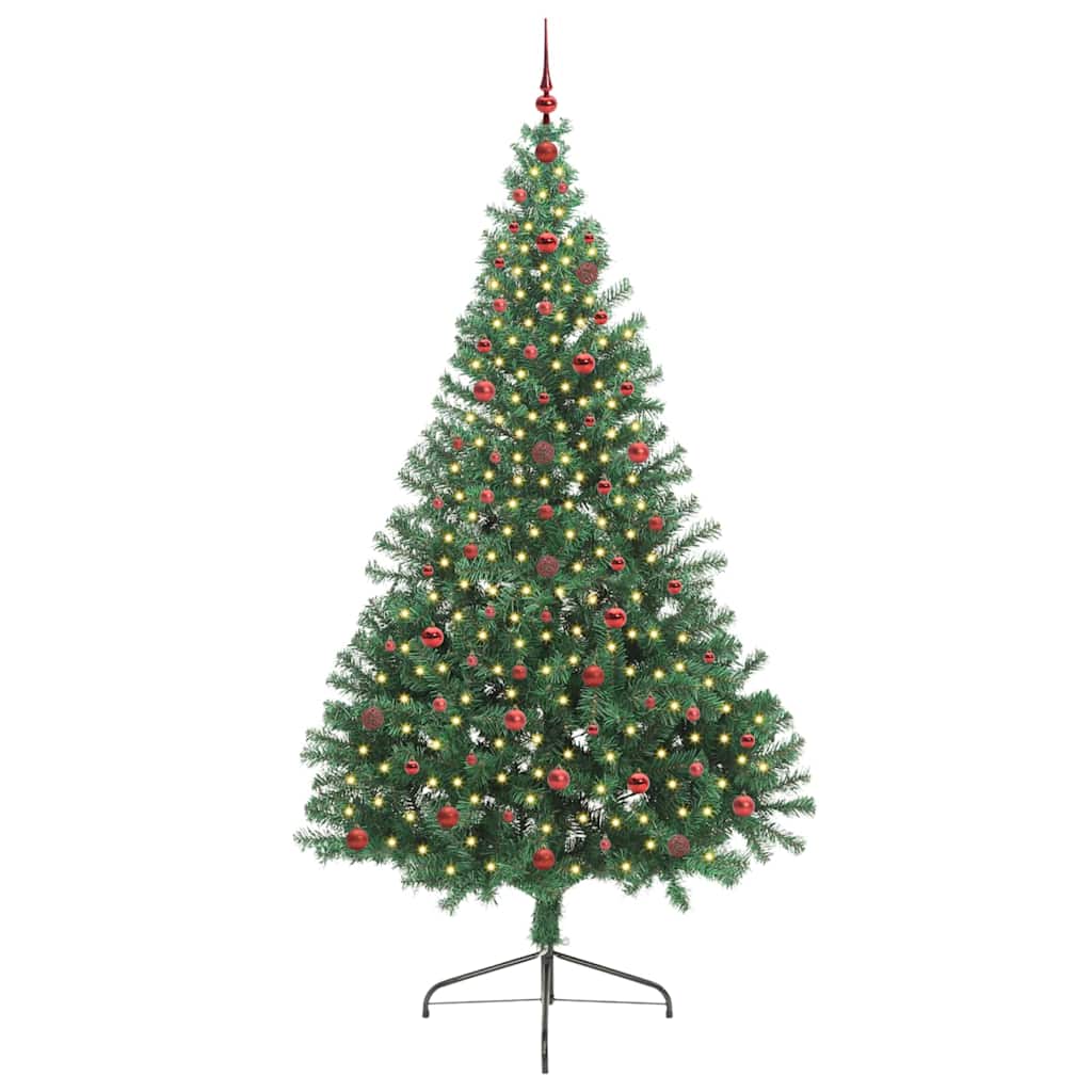Albero di Natale artificiale con luci integrate Verde 240 cm 3397037