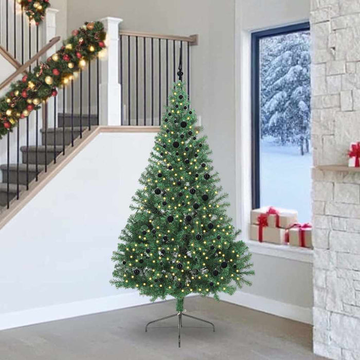 Albero di Natale artificiale con luci integrate Verde 240 cm 3397038