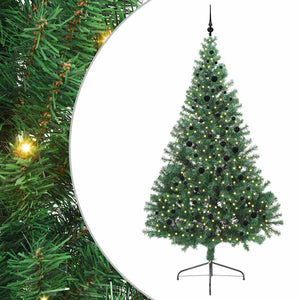 Albero di Natale Artificiale-Albero Natalizio con luci integrate Verde 240 cm 257887