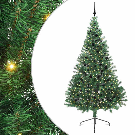 Albero di Natale Artificiale-Albero Natalizio con luci integrate Verde 240 cm 257887