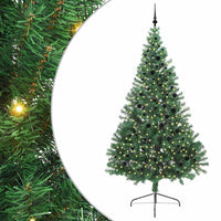 Albero di Natale artificiale con luci integrate Verde 240 cm 3397038