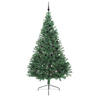 Albero di Natale artificiale con luci integrate Verde 240 cm 3397038