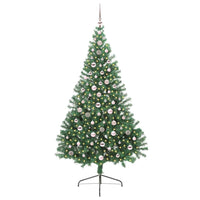 Albero di Natale Artificiale-Albero Natalizio con luci integrate Verde 240 cm 765594