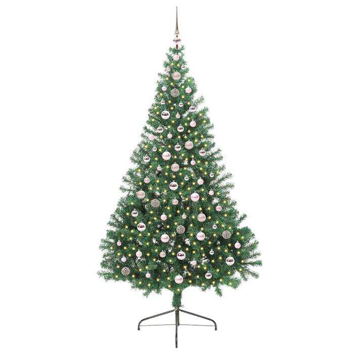 Albero di Natale artificiale con luci integrate Verde 240 cm 3397039