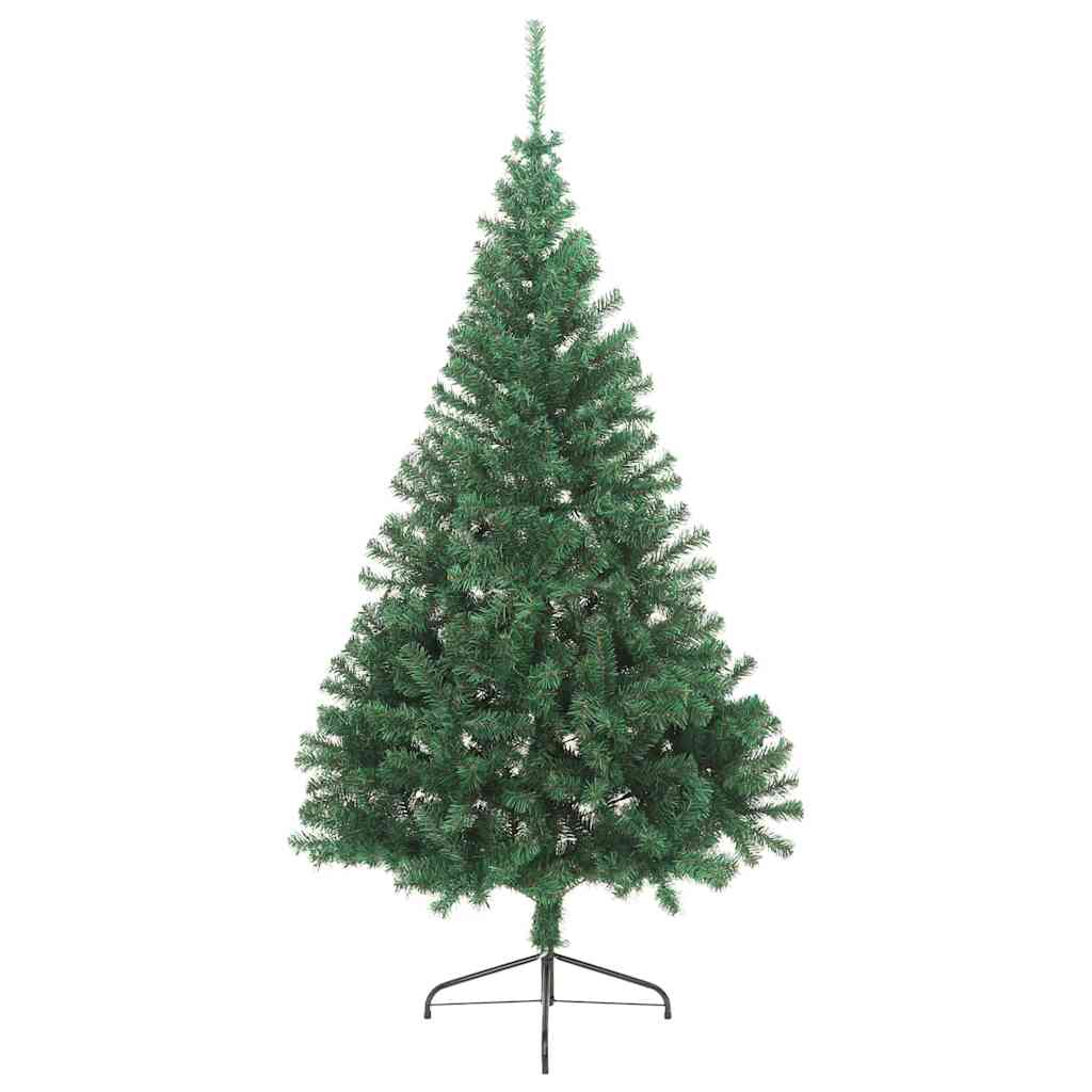 Albero di Natale Artificiale-Albero Natalizio con luci integrate Verde 240 cm 765594