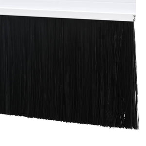 Spazzole per porte a vite 2 pcs Bianco 100 cm Lega di alluminio 42019537