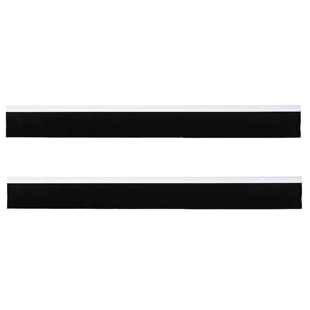 Spazzole per porte a vite 2 pcs Bianco 100 cm Lega di alluminio 42019537