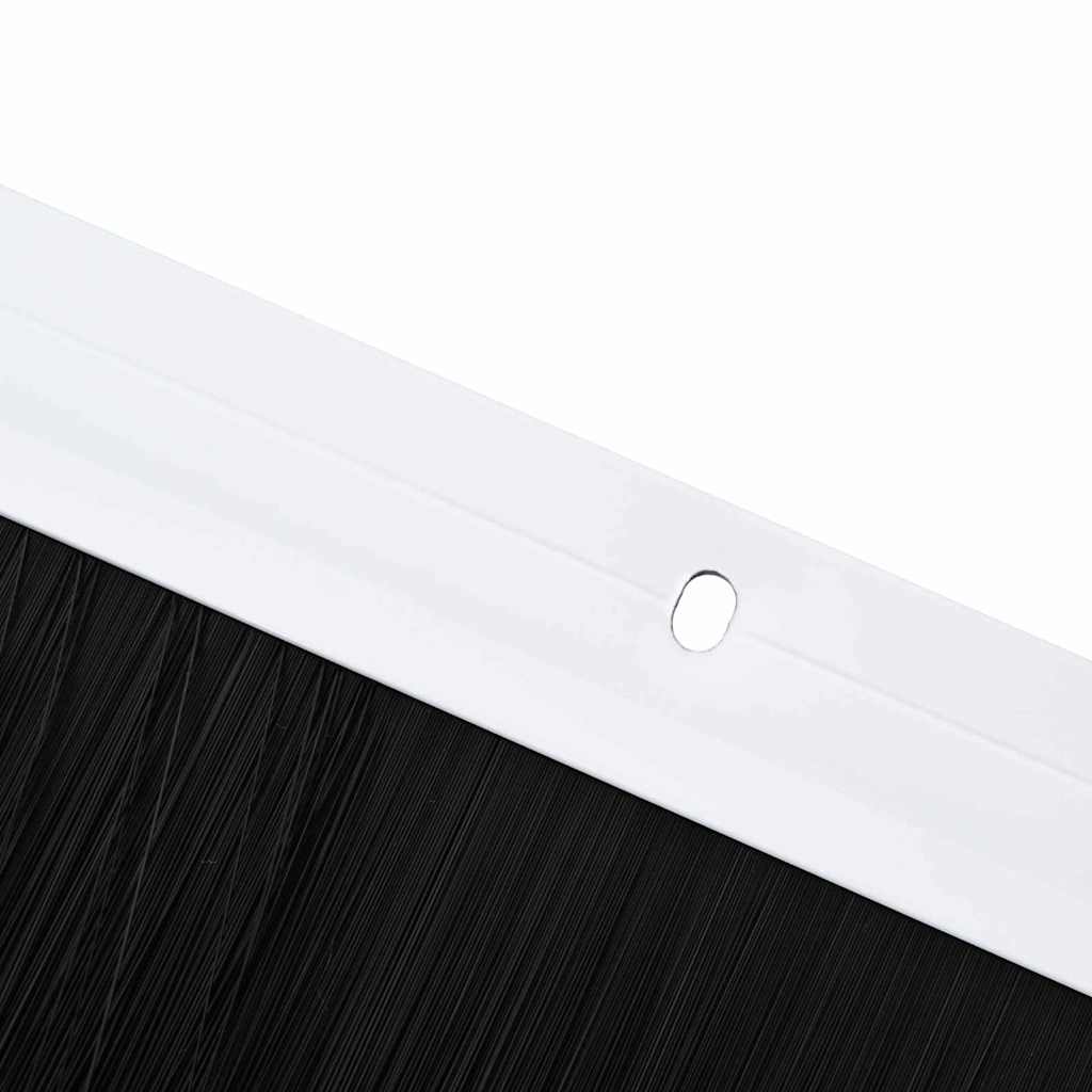 Spazzole per porte a vite 6 pcs Bianco 100 cm Lega di alluminio 42019538