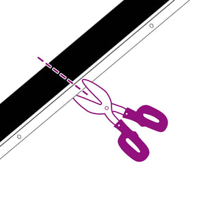 Spazzole per porte a vite 6 pcs Bianco 100 cm Lega di alluminio 42019538