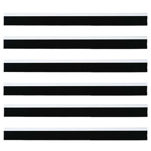 Spazzole per porte a vite 6 pcs Bianco 100 cm Lega di alluminio 42019540