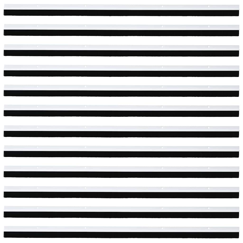 Spazzole per porte a vite 12 pcs Bianco 100 cm 42019542