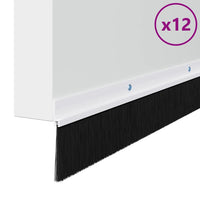 Spazzole per porte a vite 12 pcs Bianco 100 cm 42019543