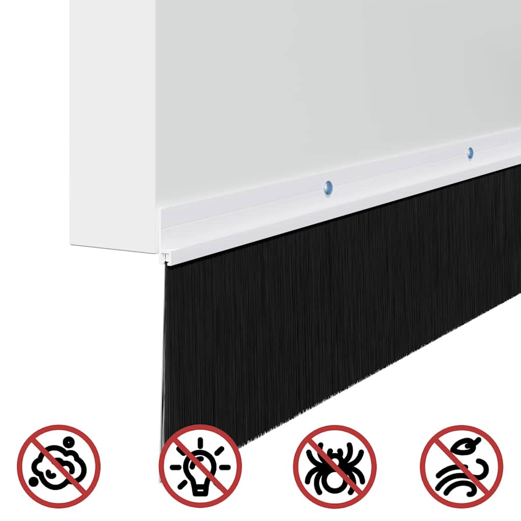 Spazzole per porte a vite 12 pcs Bianco 100 cm 42019545