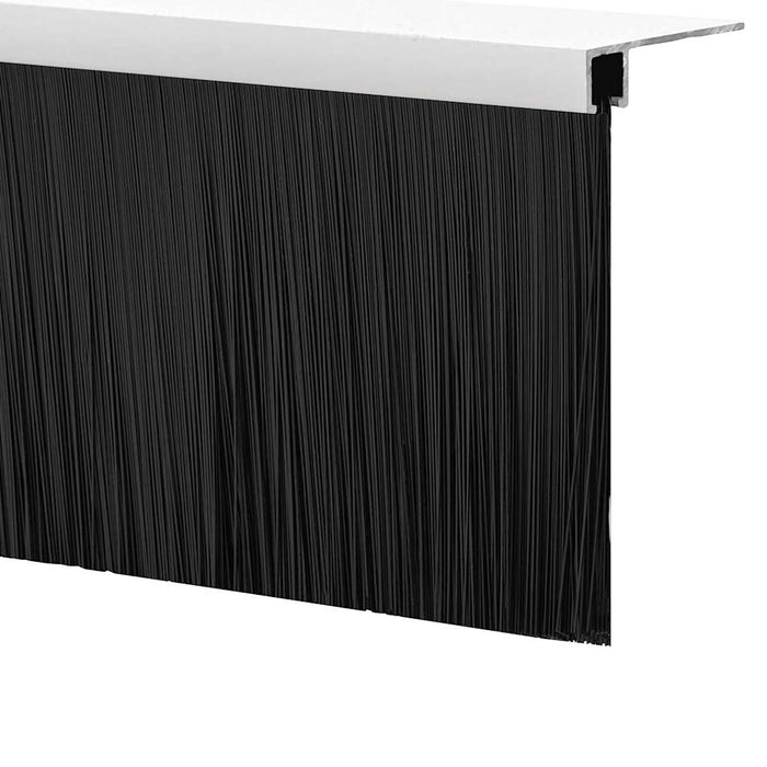 Spazzole per porte a vite 2 pcs Bianco 100 cm Lega di alluminio 42019547