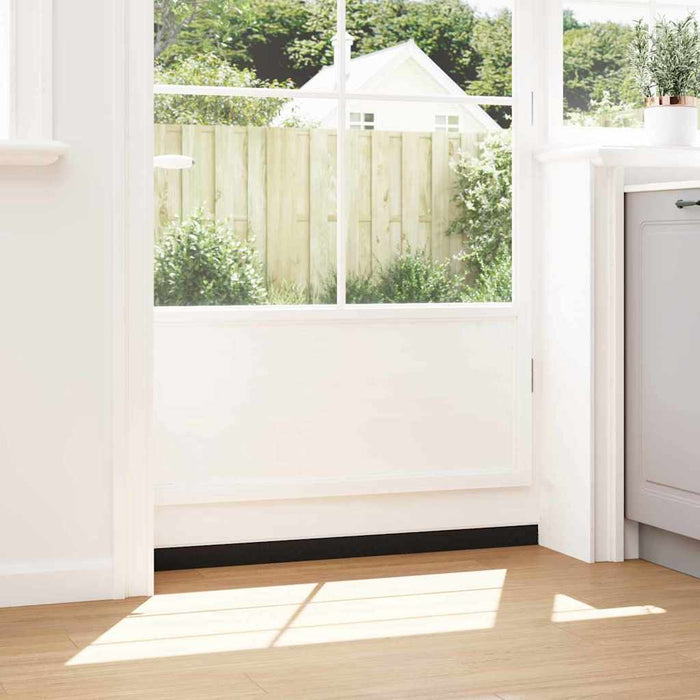 Spazzole per porte a vite 2 pcs Bianco 100 cm Lega di alluminio 42019547