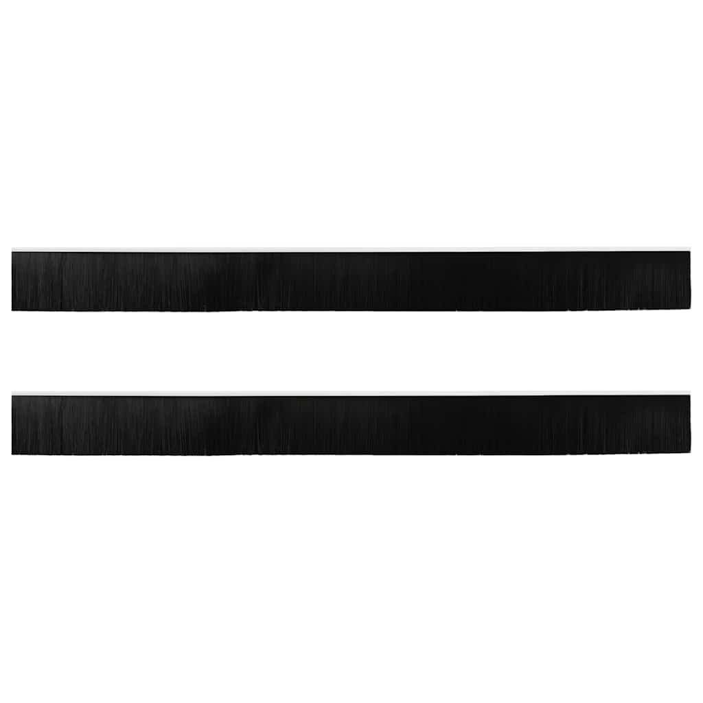 Spazzole per porte a vite 2 pcs Bianco 100 cm Lega di alluminio 42019548