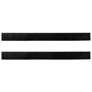 Spazzole per porte a vite 2 pcs Bianco 100 cm Lega di alluminio 42019548