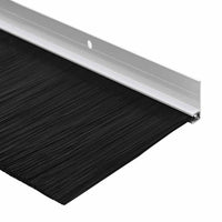 Spazzole per porte a vite 2 pcs Bianco 100 cm Lega di alluminio 42019549