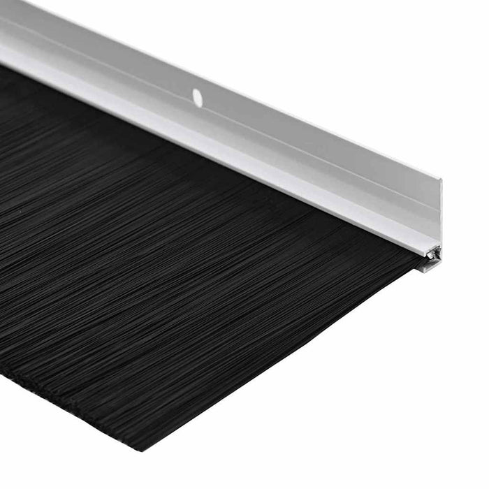 Spazzole per porte a vite 2 pcs Bianco 100 cm Lega di alluminio 42019549