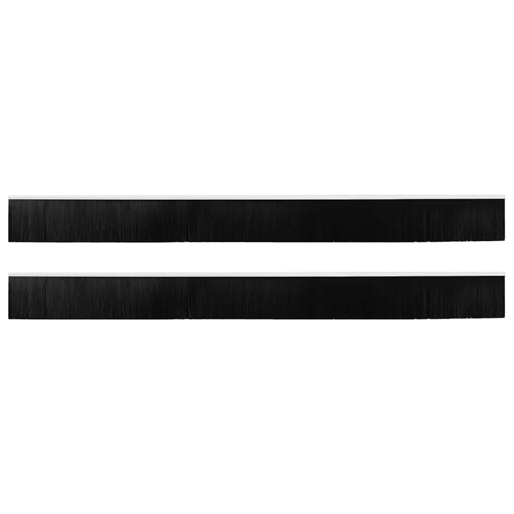 Spazzole per porte a vite 2 pcs Bianco 100 cm Lega di alluminio 42019549