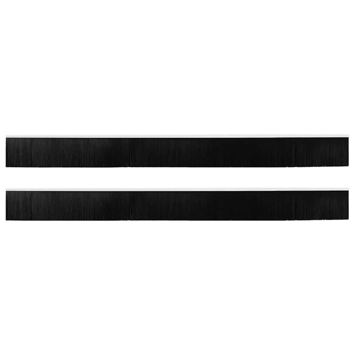 Spazzole per porte a vite 2 pcs Bianco 100 cm Lega di alluminio 42019549