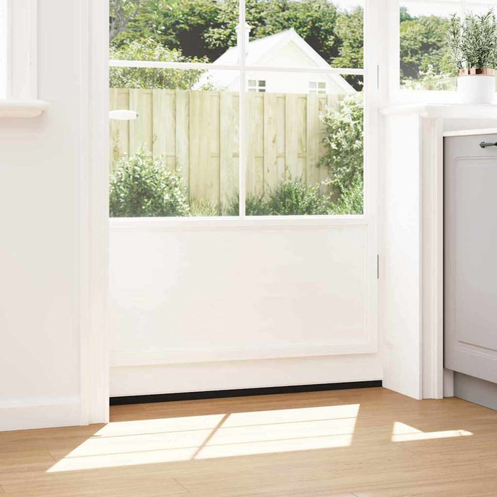 Spazzole per porte a vite 6 pcs Bianco 100 cm Lega di alluminio 42019550