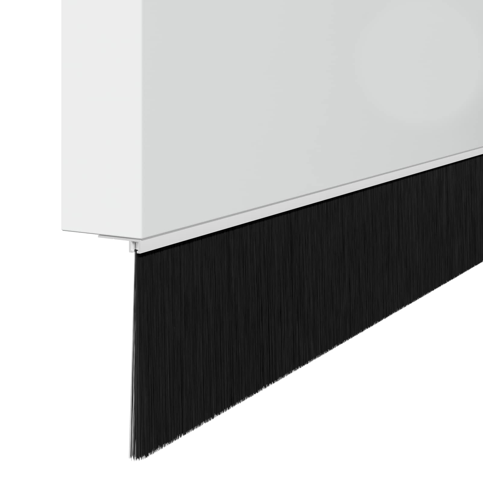 Spazzole per porte a vite 6 pcs Bianco 100 cm Lega di alluminio 42019553