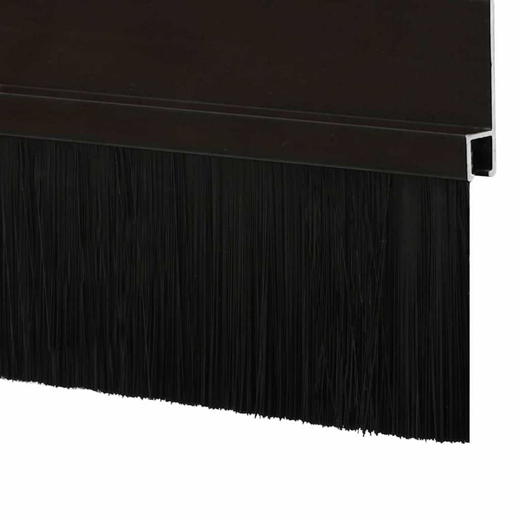 Spazzole per porte autoadesive 2 pcs Nero 100 cm 42019558