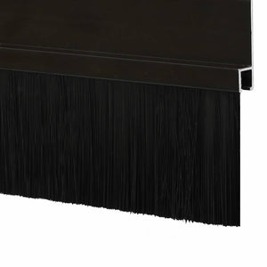 Spazzole per porte autoadesive 2 pcs Nero 100 cm 42019558