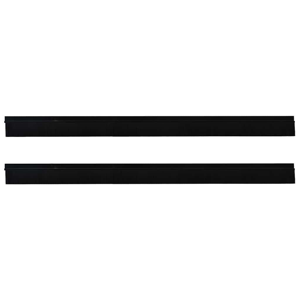 Spazzole per porte autoadesive 2 pcs Nero 100 cm 42019561