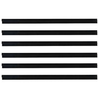 Spazzole per porte autoadesive 6 pcs Nero 100 cm 42019562