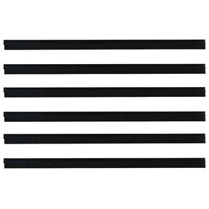 Spazzole per porte autoadesive 6 pcs Nero 100 cm 42019562
